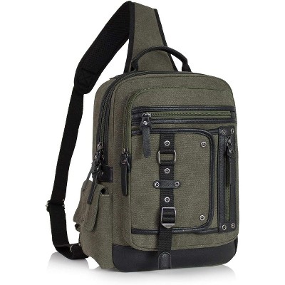Messenger Bag for Men Canvas Sling Bag Crossbody Laptop Shoulder Bag Hiking Daypacks Casual