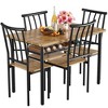 Garvee Dining Table Set for 4, Kitchen Table and Chairs Set for 4 with Metal Frame & MDF Board - 2 of 4