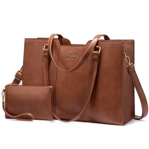 15 Inch Laptop Bag for Women - Waterproof Work Bag for Women & Vintage Laptop Tote Bag - 1 of 4