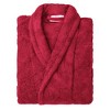 100% Cotton Ultra-Soft Terry Adult Unisex Lightweight Luxury Bathrobe by Blue Nile Mills - 4 of 4