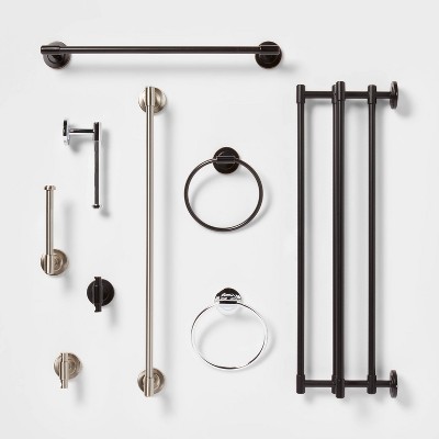 24 Modern Towel Bar Black - Threshold™ : Target