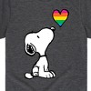 Boys' - Peanuts - Snoopy Rainbow Heart Short Sleeve Graphic T-Shirt - 2 of 4