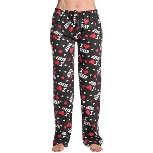 Just Love Womens Buffalo Plaid Knit Jersey Pajama Pants Buffalo Check Cotton PJs - 1 of 3