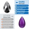 Unique Bargains Crystal Pendants Teardrop Beads for DIY Lamp Arts Crafts Decoration 6 Pcs - 3 of 4