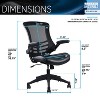 PAGED Ergonomic Office Chair Modern Computer Chair with Lumbar Support and Adjustable Armrests for Bedroom, Home Office - 4 of 4