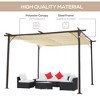 11.5' x 11.5' Outdoor Retractable Pergola Canopy, Metal Patio Shade Shelter for Backyard, Porch Party, Garden, Grill Gazebo - 4 of 4