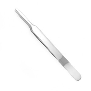 Unique Bargains Women's Duckbill Eyelash Extension Tweezers Silver Tone 1 Pc - 1 of 3