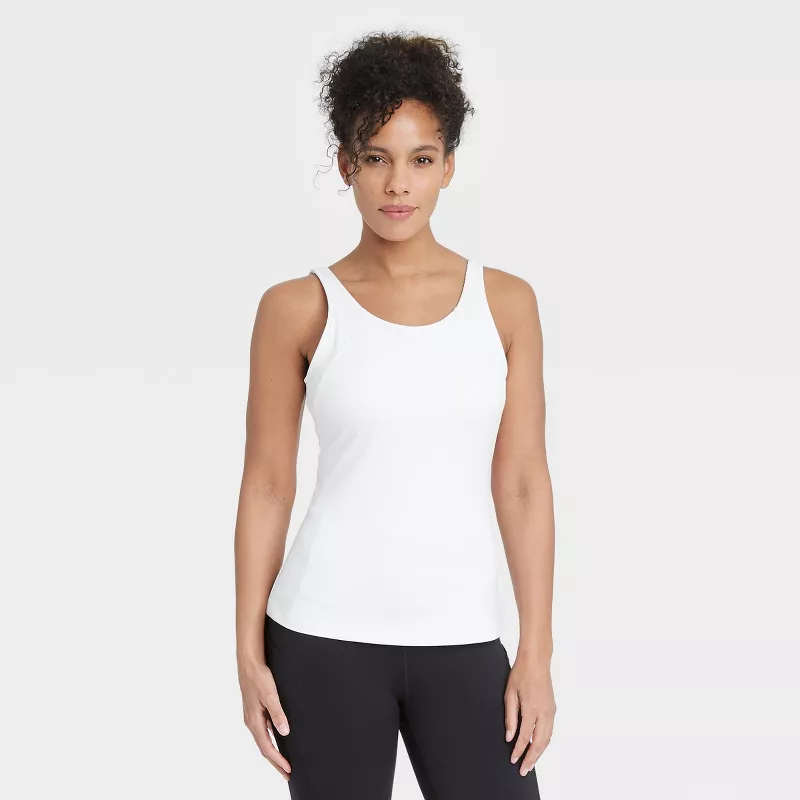 Scoop Back Tank with Bra