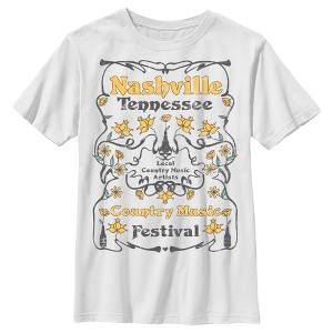 Boy's Lost Gods Country Music Festival Poster T-Shirt - 1 of 4