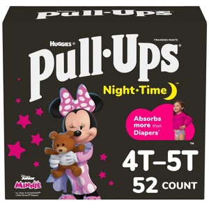 Pull-Ups Night-Time Disposable Training Pants - Girls' - 1 of 4