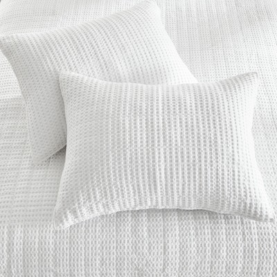 Bright White Organic Microfiber Twin Quilt and Sham Set