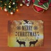 Unique Bargains Christmas Place Mats Linen Gold Tone 13"x17.7" 2 Pcs - 2 of 4