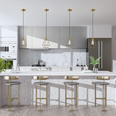 Urban Mini 1-Light Indoor/Outdoor Pendant in Antique Brass