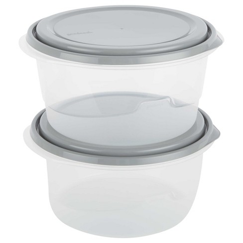 GoodCook Meal Prep Snack Containers & Lids 10ct 2 Compartments