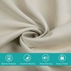 Kumasinova 2 PCS Blackout Curtain Panel with Thermal Backing,Living Room Curtains with Grommet Top,Curtains for Living Room,Bedroom,Beige - 4 of 4