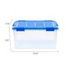 Iris 30qt 4pk Weatherpro Plastic Storage Bin With Lid : Target