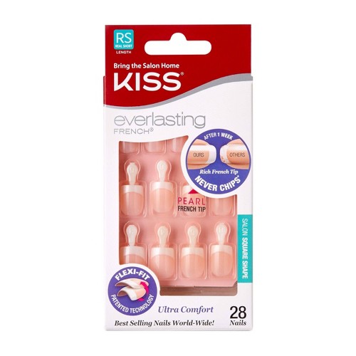 Kiss Everlasting French Nails-String of Pearls