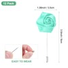 Unique Bargains Ribbon Alloy Multipurpose Use Durable Flower Lapel Pin 3.5 x 1.38 Inch 12 Pcs - 3 of 4