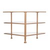 Jaymes Metal/Glass Corner TV Stand - MS5724 - Gold - SEI - 4 of 4