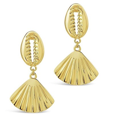SHINE by Sterling Forever Forever Puka & Scallop Shell Drop Earrings
