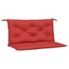 vidaXL Garden Bench Cushions 2 pcs Red 39.4"x19.7"x2.8" Oxford Fabric - 2 of 4