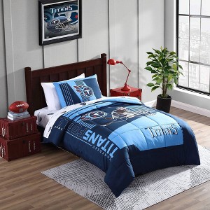 NFL Tennessee Titans Status Bed In A Bag Sheet Set - Twin - 1 of 1