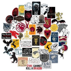 Game of Thrones House of The Dragon Sticker Pack Die Cut Vinyl Large Deluxe GOT Stickers Variety Pack - 1 of 4