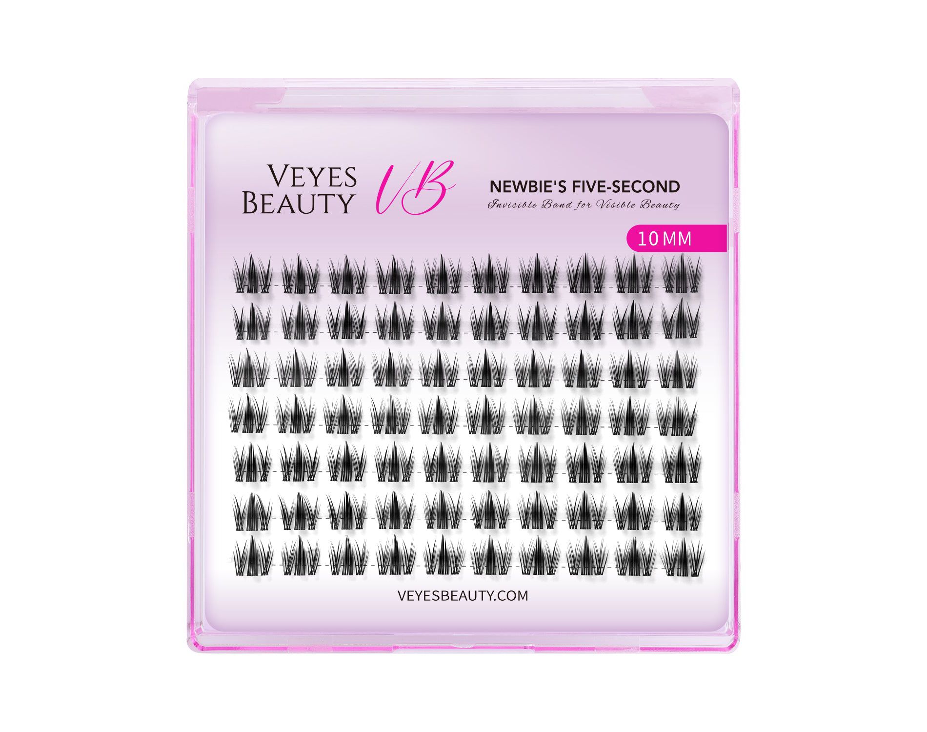 VEYESBEAUTY Manga 10-14mm Lash Clusters Individual Eyelash Extensions DIY False Eyelashes Lash Tray