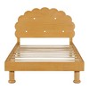 KTMBDW Kids Cookie-Shaped Bed Frame for Boys & Girls,Twin Size Platform Bed, No Box Spring Needed, Easy Assemble, Walnut - 4 of 4