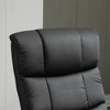 Faux Leather Massage Recliner Chair with Ottoman, 10-Point Vibration, Remote Control, and 360¡ã Swivel Base - 2 of 4
