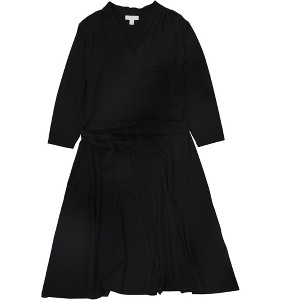 Charter Club Womens Knit 3/4-Sleeve Midi Dress - 1 of 1