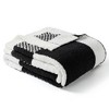 Snuggle Sac Fluffy Buffalo Plaid Throw Blanket,Reversible Cozy Throw,Classic Checkered Style - 2 of 4