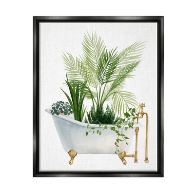 Stupell Various Plants Greenery Vintage Tub Framed Canvas