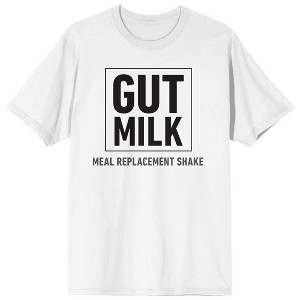 Only Murders In The Building Gut Milk Logo Crew Neck Short Sleeve Women's White T-shirt - 1 of 3