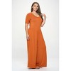 WEST K Women's Jana Plus Size Short Sleeve Knit Jumpsuit - 2 of 3