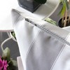 TopComfy Support Pillow Outdoor and Indoor Stripe Pillow with Water Resistant Fabric for Patio Use, Silver, 17"*17"*10" - 4 of 4