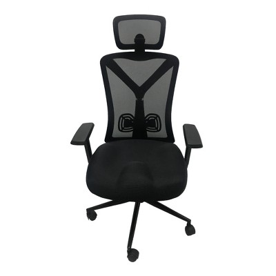 ErgoFlex High-Back Black Mesh Adjustable Task Chair