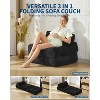 3-in-1 Folding Sofa Bed,Convertible Sleeper w/ Pillow & Back Support, Compact Floor Lounge for Living Room, Bedroom, Guest (Single) - 3 of 4