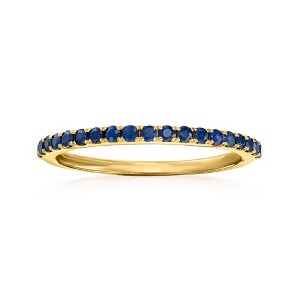 Pure Collection by Ross-Simons 0.30 ct. t.w. Sapphire Ring in 14kt Yellow Gold - 1 of 4