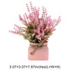 Unique Bargains Artificial Plants 3-Stem Lavender Plant Plastic 3.07"x3.07"x7.87" 1 Pc - 3 of 4