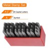 Unique Bargains High Tool Steel A-Z Letter Stamp Set for Metal Plastic 27 Pcs - 3 of 4