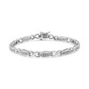 Haus of Brilliance Silver 1/5 Cttw Round-Cut Diamond "X" Link Bracelet - Size 7.50" - 2 of 4