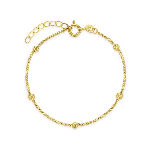 Girls' Tiny Polished Satellite Bracelet 14k Gold - In Season Jewelry ...