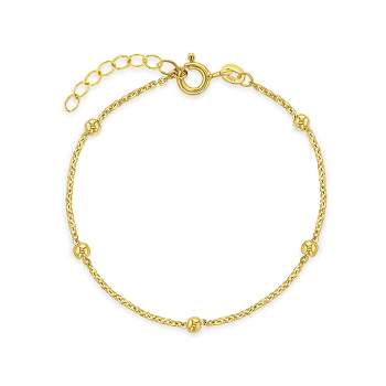 Girls' Tiny Polished Satellite Bracelet 14k Gold - In Season Jewelry