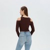 Women's Long Sleeve Off the Shoulder Keyhole Top - Wild Fable™ - 2 of 3