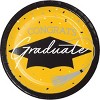 Creative Converting Graduate School Spirit Yellow Tableware and Decor Kit 18ct - 2 of 4
