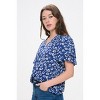 WEST K Women's Kimberly Tiered Sleeve Smocked Shoulder Top - 2 of 4