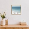 16" x 16" Sesimbra II Beach by Ingrid Beddoes Framed Canvas Wall Art - Amanti Art: Modern Style, Nature Lithograph - 4 of 4