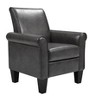 VYNXARIA Dark Grey PU Leather Accent Chair for Living Room, Bedroom & Office - 2 of 4