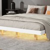 Full-size floating bed with LED lights underneath. Modern full-size low-profile platform bed with LED lights Constructed for Durability - 3 of 4